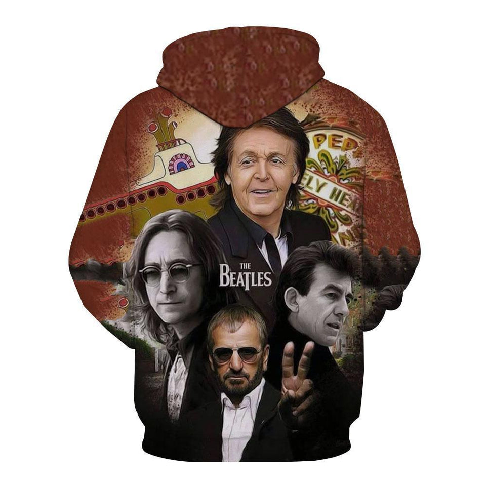 THE BEATLES 3D full over print Hoodie, Sweater, TShirt LK-112