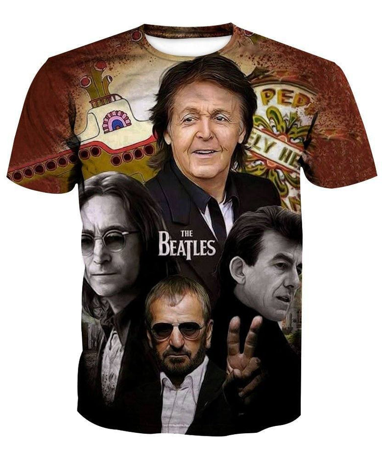 THE BEATLES 3D full over print Hoodie, Sweater, TShirt LK-112