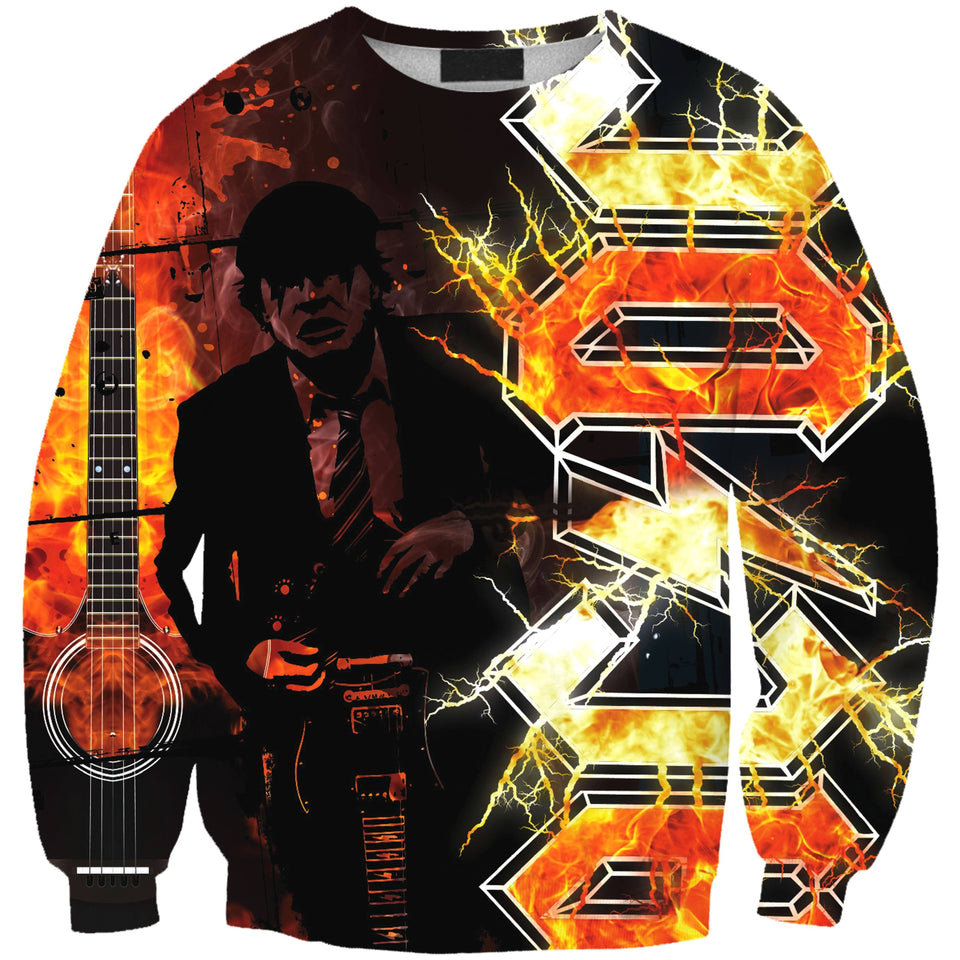 ACDC Rock Band 3D full over print Hoodie, Sweater, TShirt RH-068