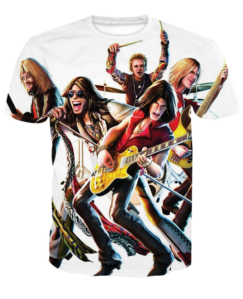 Aerosmith 3D full over print Hoodie, Sweater, TShirt RH-107