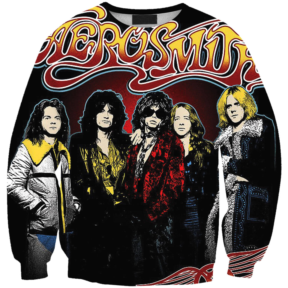 Aerosmith 3D full over print Hoodie, Sweater, TShirt RH-108