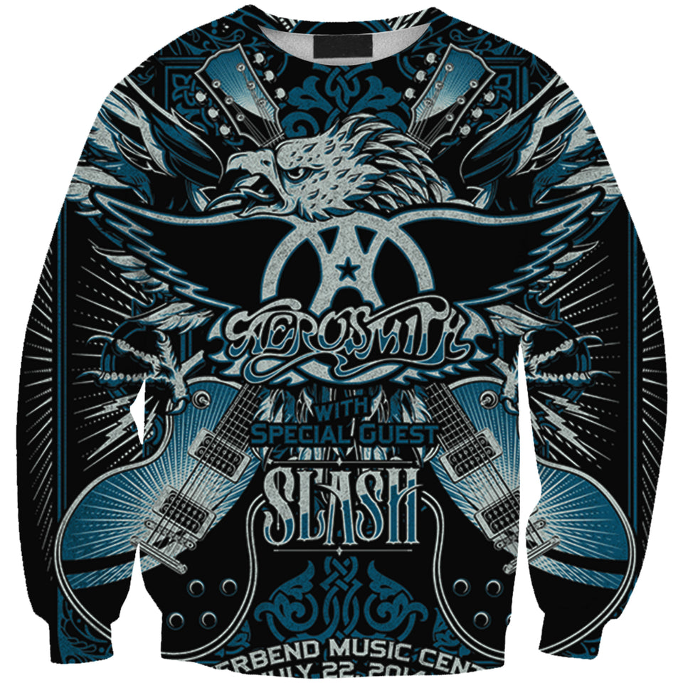 Aerosmith 3D full over print Hoodie, Sweater, TShirt RH-109