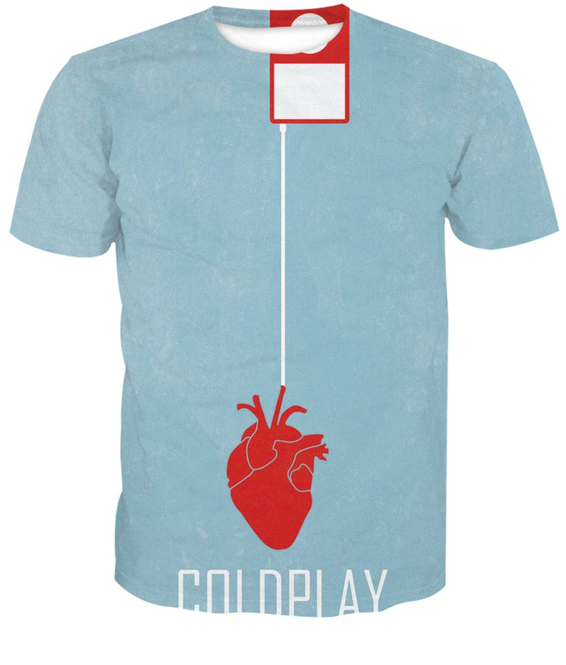 Coldplay Band 3D full over print Hoodie, Sweater, TShirt RH-135