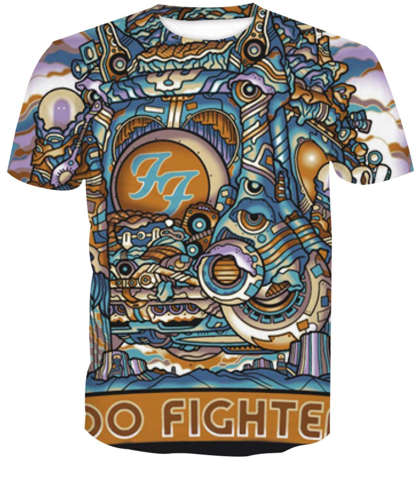 Foo Fighters 3D full over print Hoodie, Sweater, TShirt RH-196