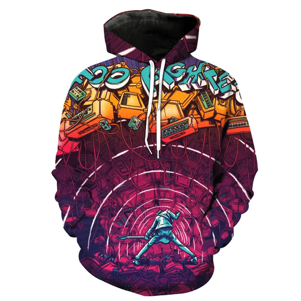 Foo Fighters 3D full over print Hoodie, Sweater, TShirt RH-197