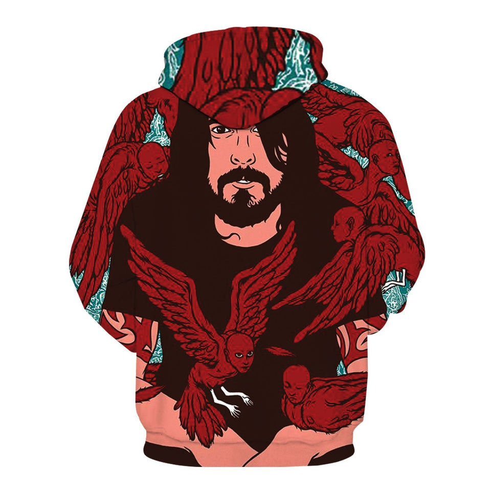 Foo Fighters 3D full over print Hoodie, Sweater, TShirt RH-199
