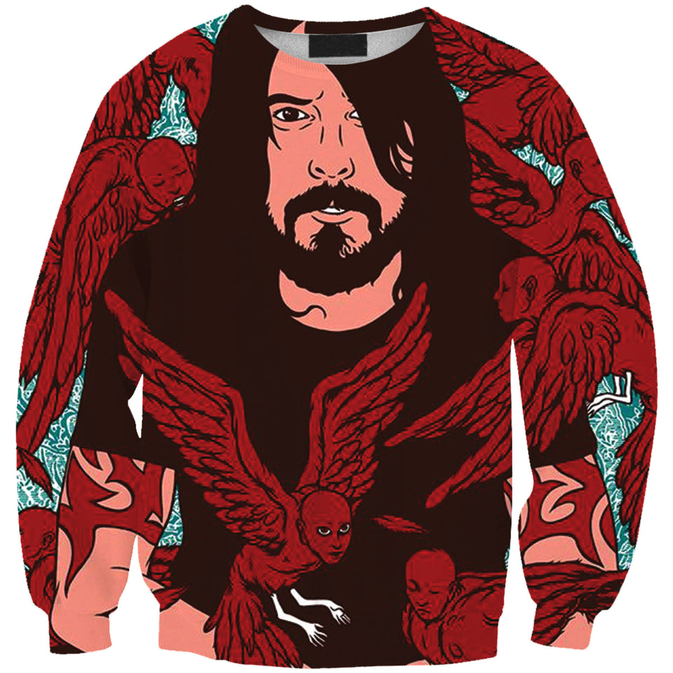 Foo Fighters 3D full over print Hoodie, Sweater, TShirt RH-199