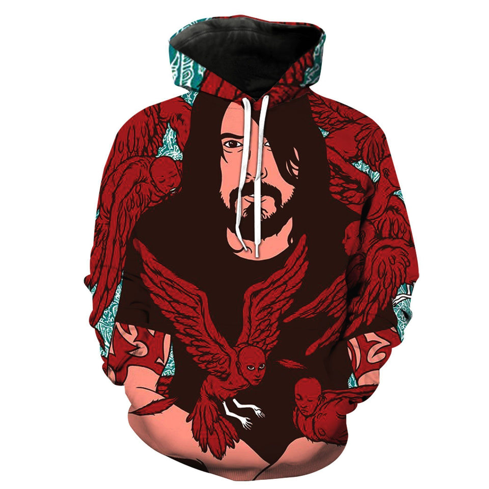Foo Fighters 3D full over print Hoodie, Sweater, TShirt RH-199