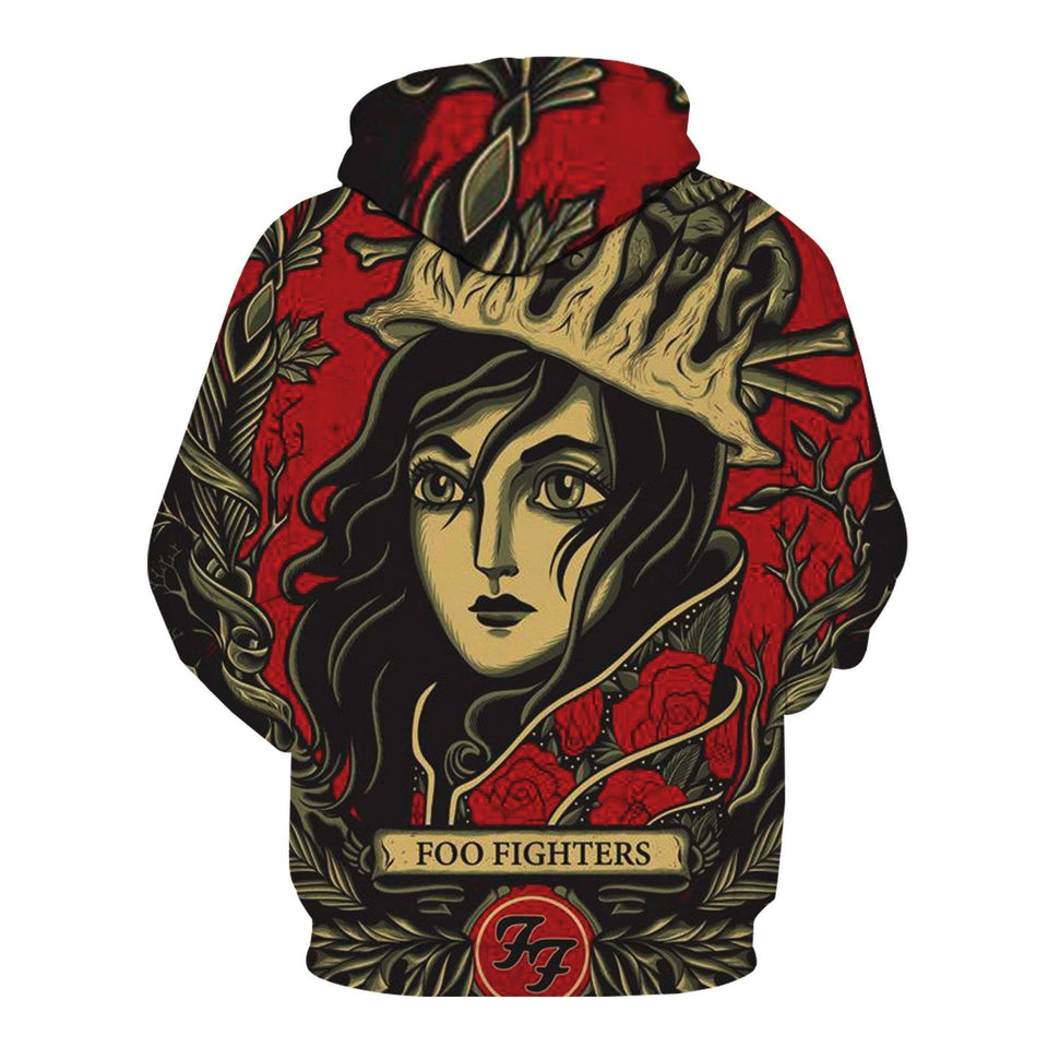 Foo Fighters 3D full over print Hoodie, Sweater, TShirt RH-201