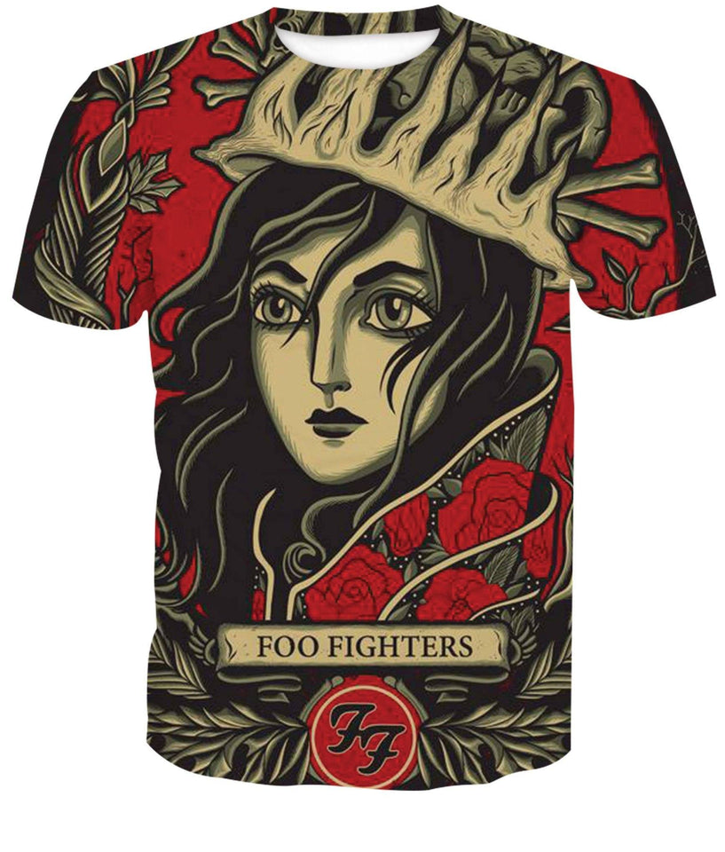 Foo Fighters 3D full over print Hoodie, Sweater, TShirt RH-201