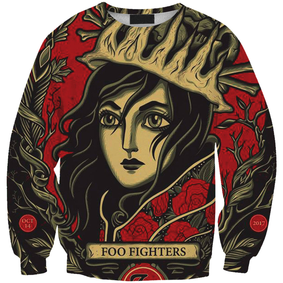 Foo Fighters 3D full over print Hoodie, Sweater, TShirt RH-201
