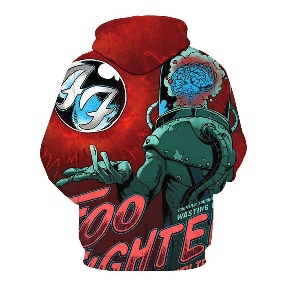 Foo Fighters 3D full over print Hoodie, Sweater, TShirt RH-202