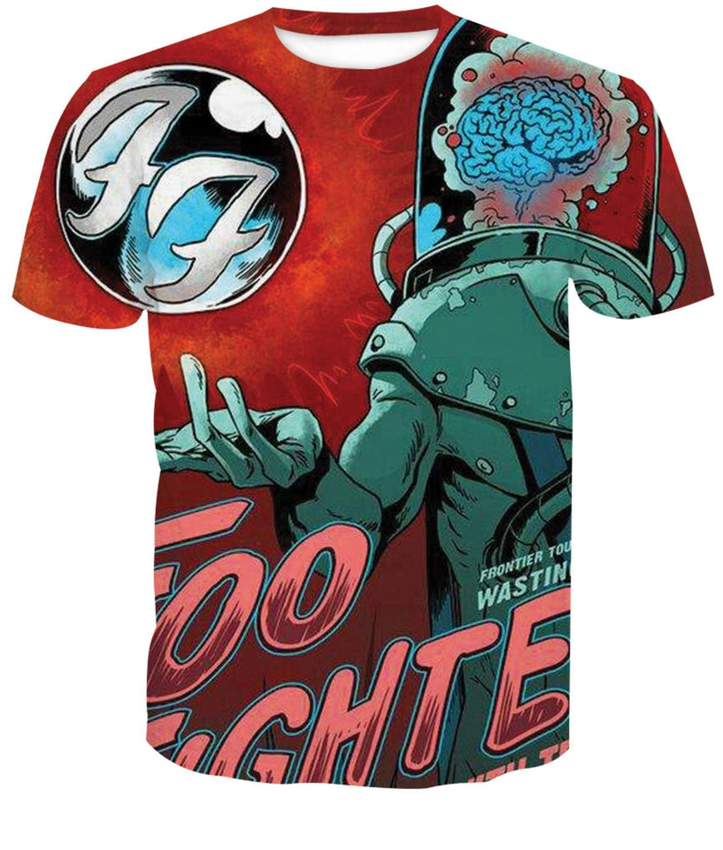 Foo Fighters 3D full over print Hoodie, Sweater, TShirt RH-202