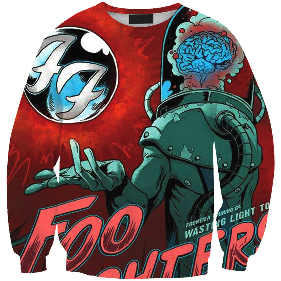 Foo Fighters 3D full over print Hoodie, Sweater, TShirt RH-202