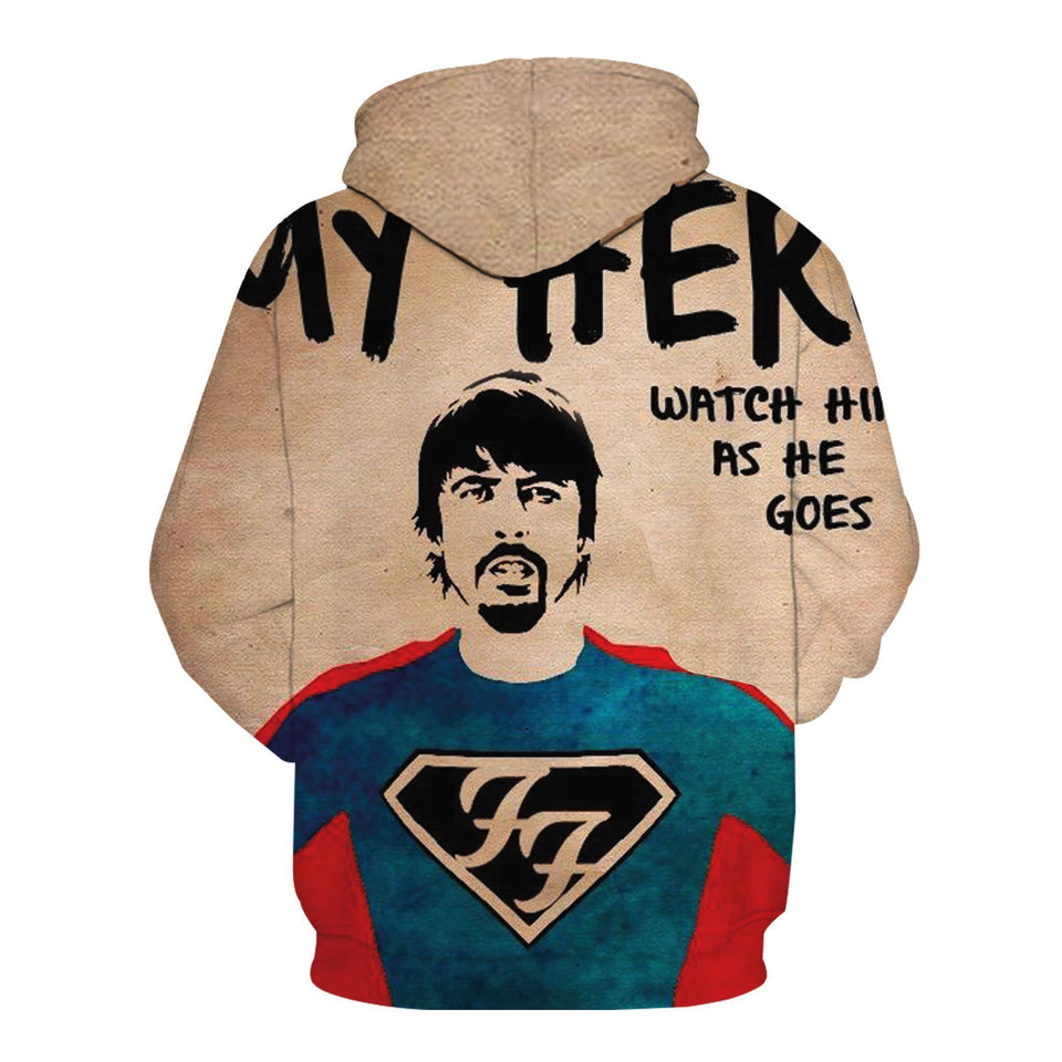 Foo Fighters 3D full over print Hoodie, Sweater, TShirt RH-186