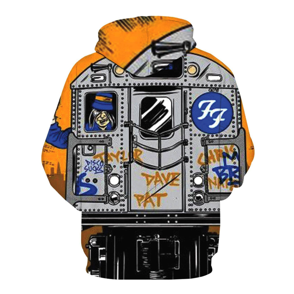 Foo Fighters 3D full over print Hoodie, Sweater, TShirt RH-188