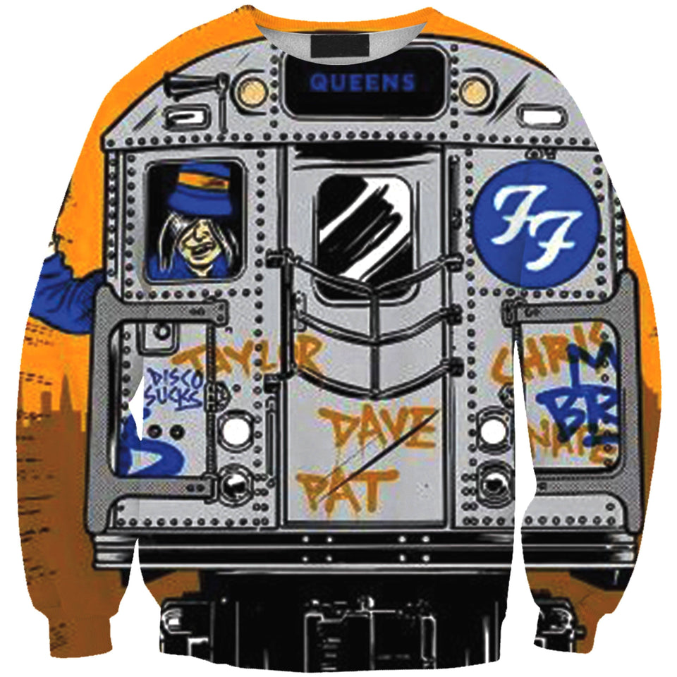 Foo Fighters 3D full over print Hoodie, Sweater, TShirt RH-188