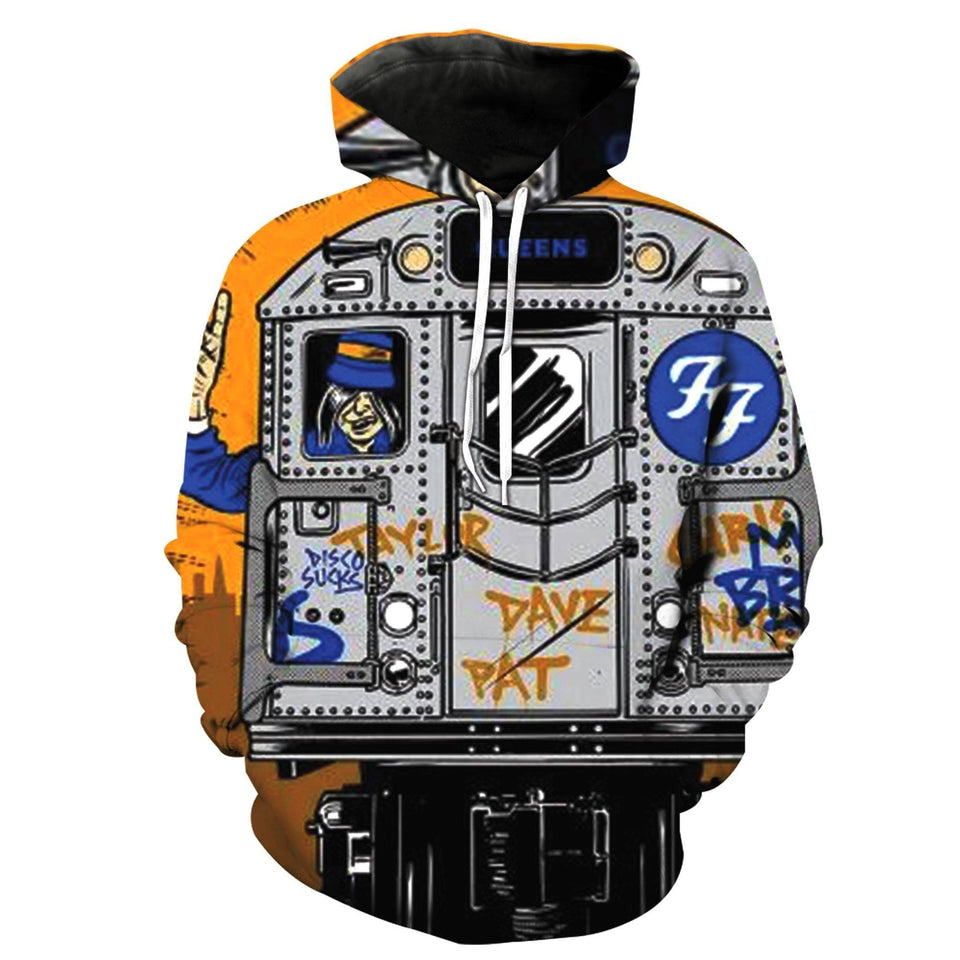Foo Fighters 3D full over print Hoodie, Sweater, TShirt RH-188