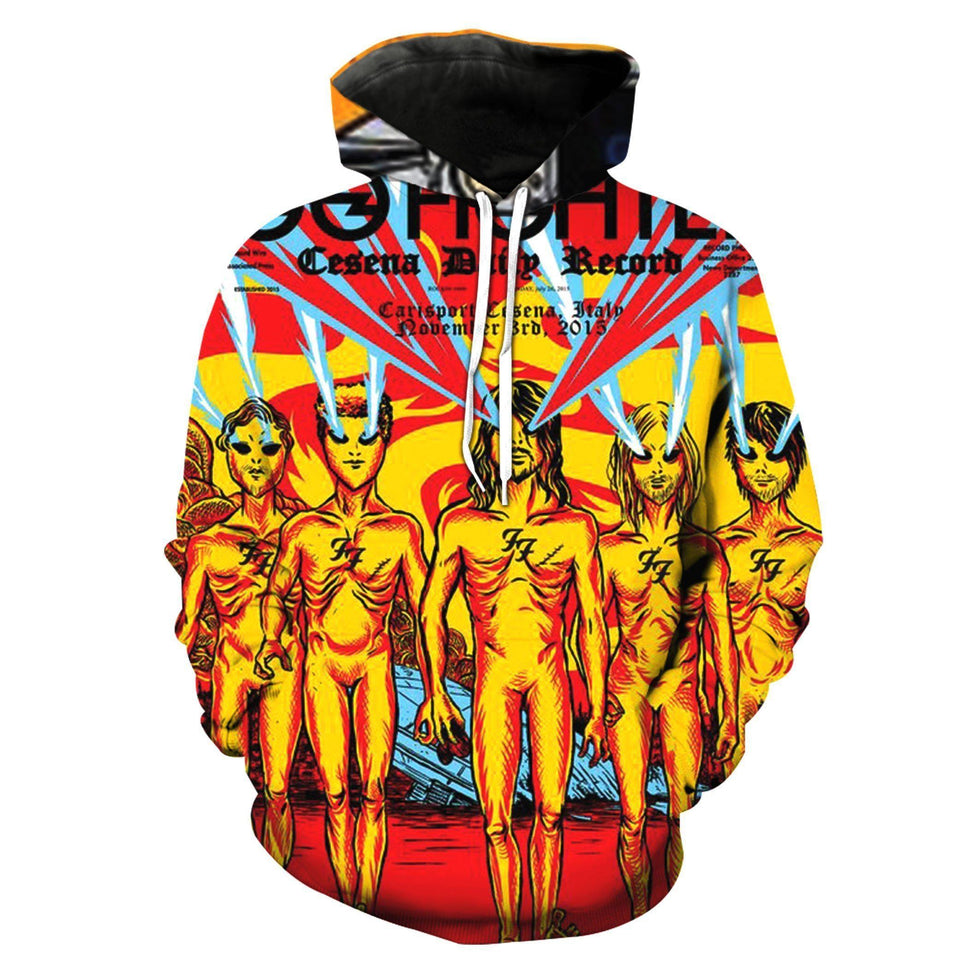 Foo Fighters 3D full over print Hoodie, Sweater, TShirt RH-189
