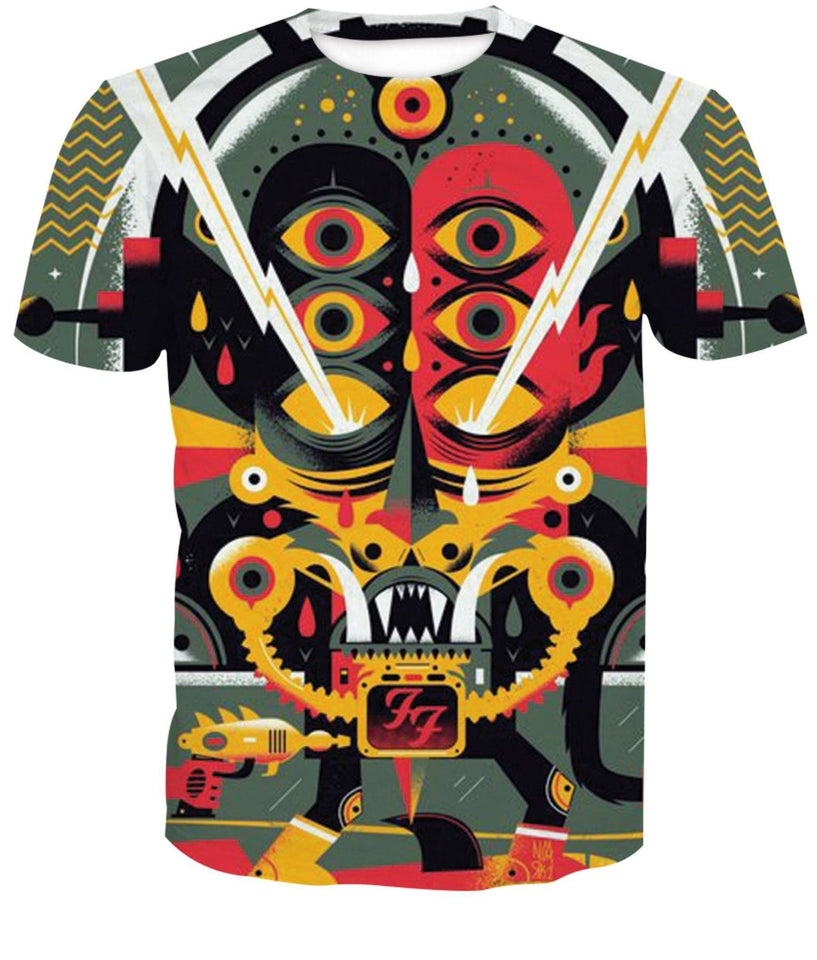 Foo Fighters 3D full over print Hoodie, Sweater, TShirt RH-190