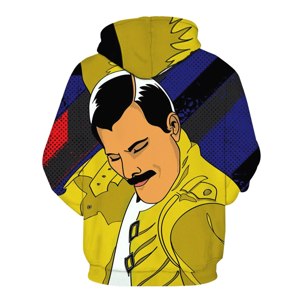 Freddie Mercury 3D full over print Hoodie, Sweater, TShirt RH-171