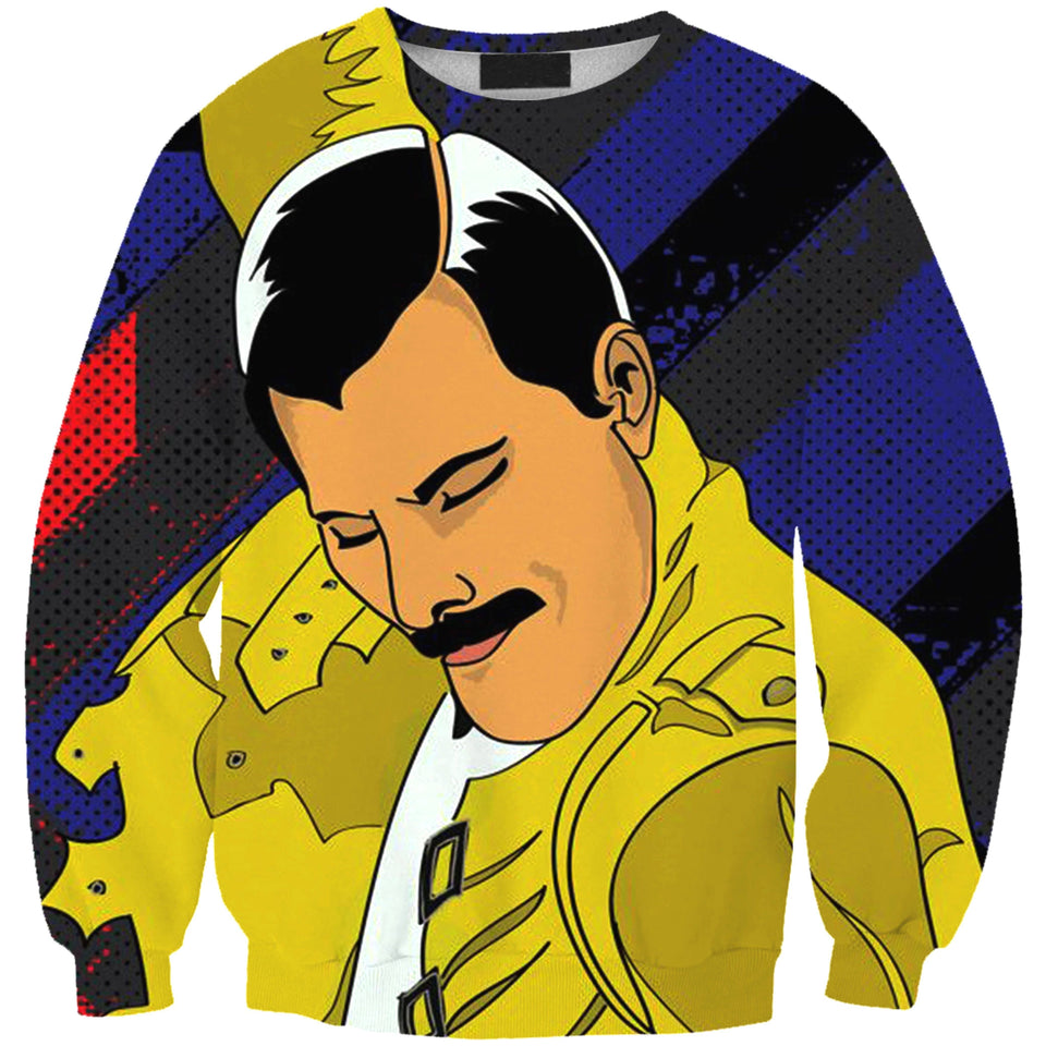 Freddie Mercury 3D full over print Hoodie, Sweater, TShirt RH-171