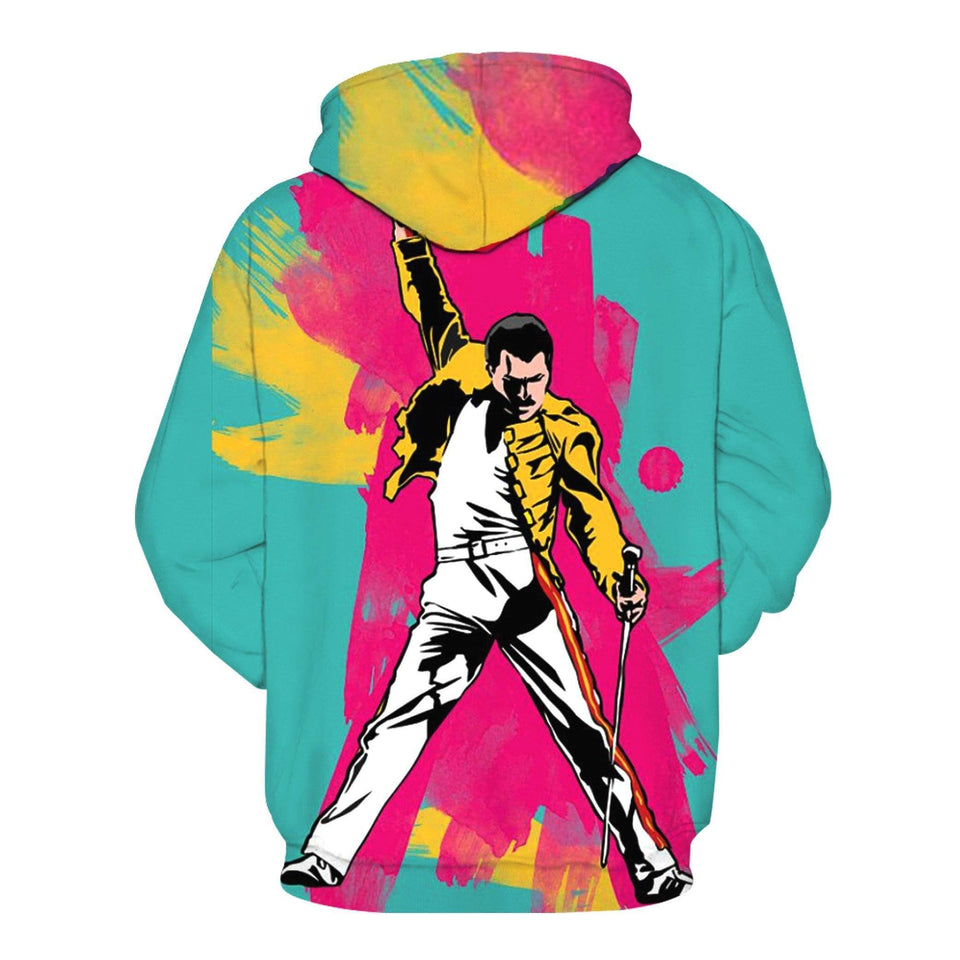 Freddie Mercury 3D full over print Hoodie, Sweater, TShirt RH-181