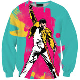 Freddie Mercury 3D full over print Hoodie, Sweater, TShirt RH-181