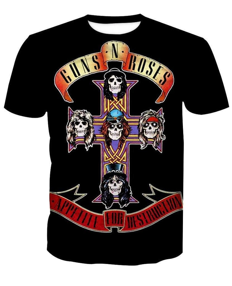 Guns N' Roses 3D full over print Hoodie, Sweater, TShirt LK-169