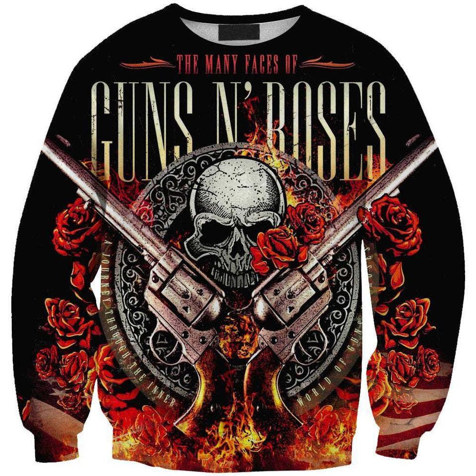 Guns N' Roses 3D full over print Hoodie, Sweater, TShirt LK-183