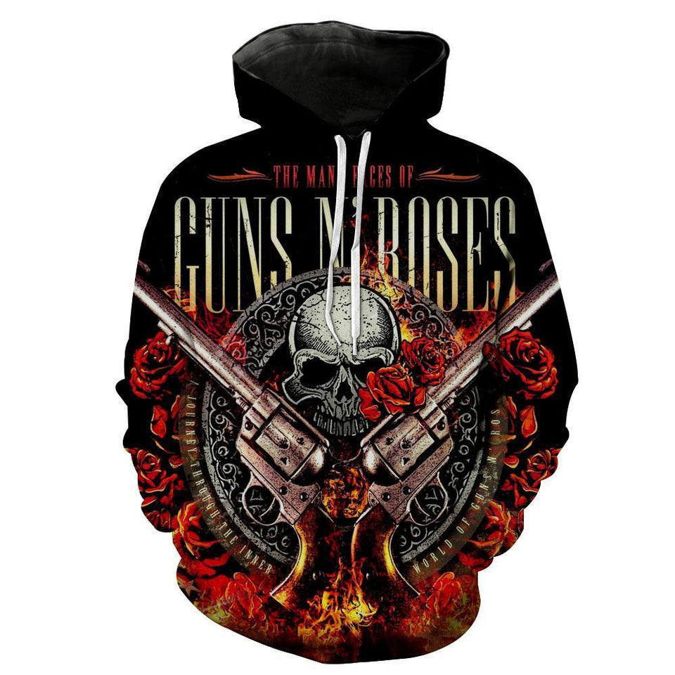 Guns N' Roses 3D full over print Hoodie, Sweater, TShirt LK-183
