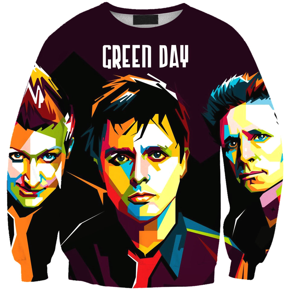 Green Day Band 3D full over print Hoodie, Sweater, TShirt RH-161