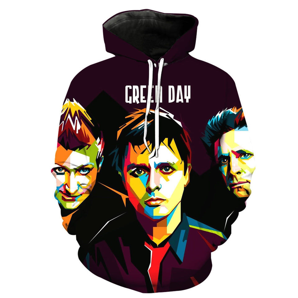 Green Day Band 3D full over print Hoodie, Sweater, TShirt RH-161