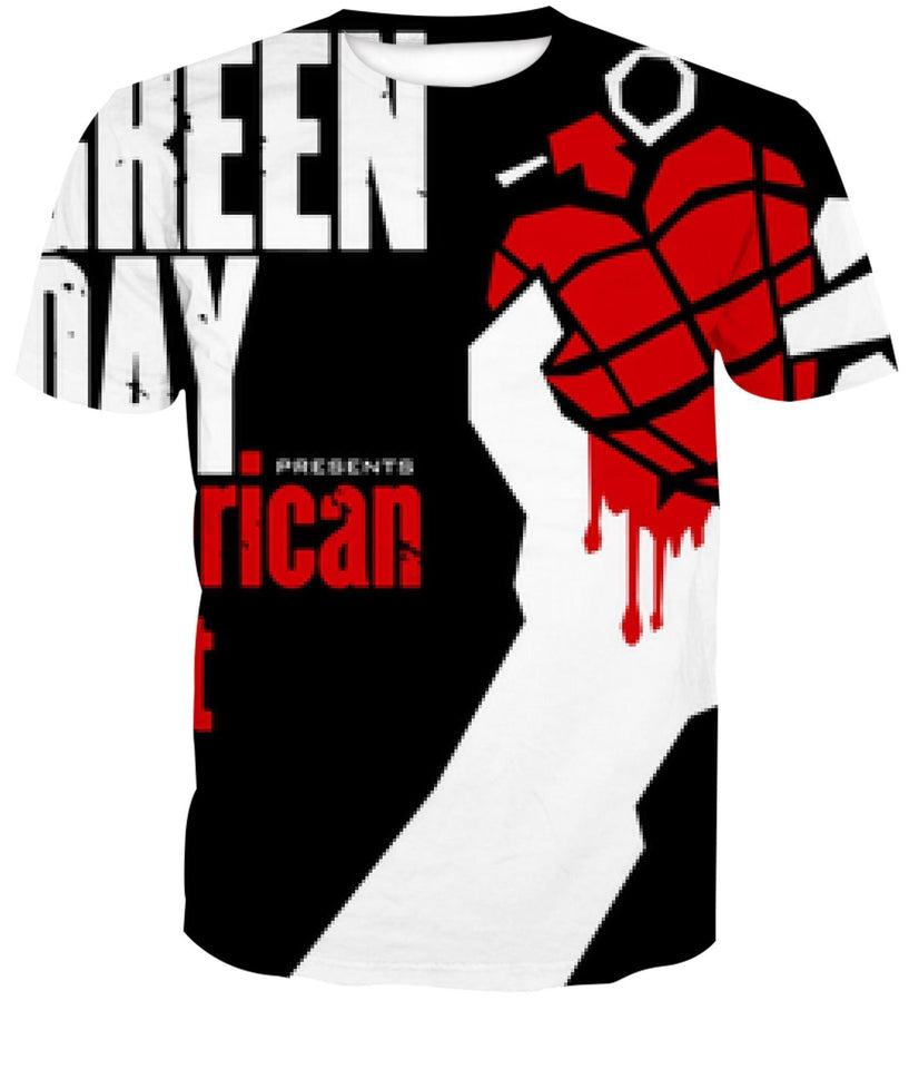 Green Day Band 3D full over print Hoodie, Sweater, TShirt RH-168