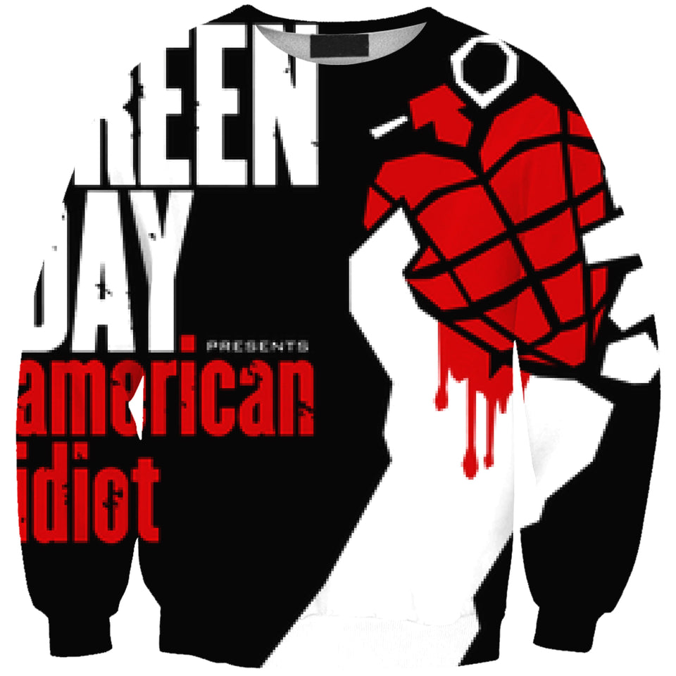 Green Day Band 3D full over print Hoodie, Sweater, TShirt RH-168