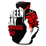 Green Day Band 3D full over print Hoodie, Sweater, TShirt RH-168