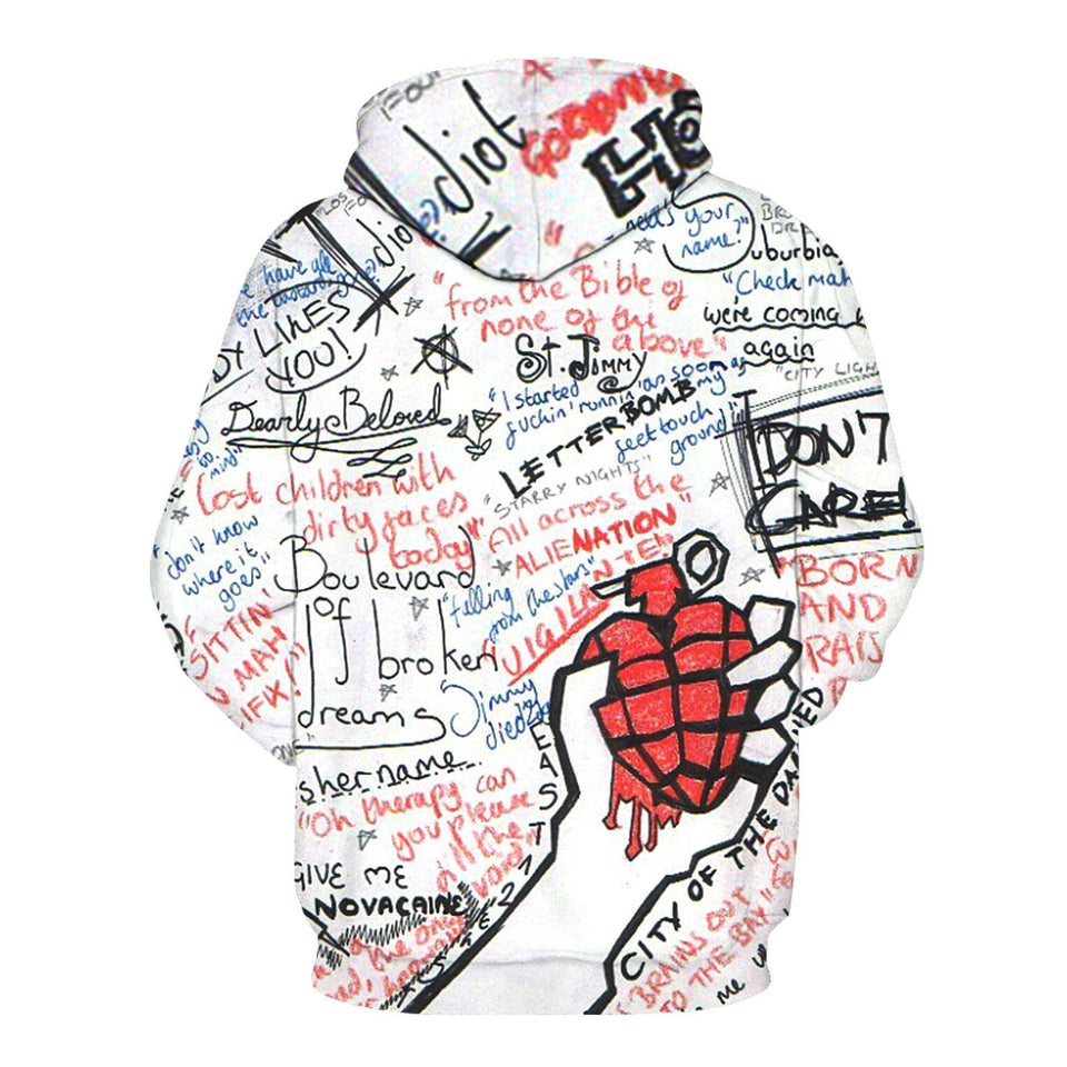 Green Day Band 3D full over print Hoodie, Sweater, TShirt RH-169