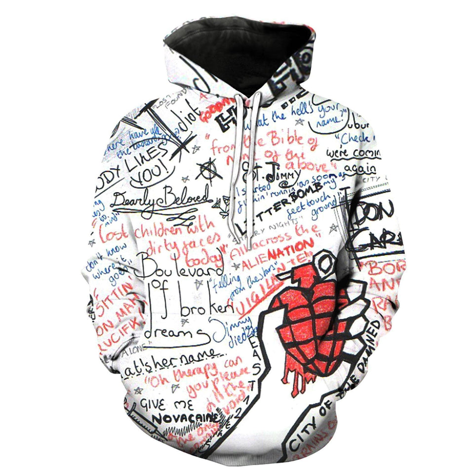 Green Day Band 3D full over print Hoodie, Sweater, TShirt RH-169
