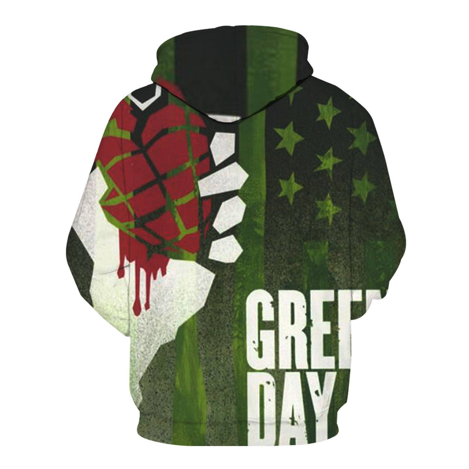 Green Day Band 3D full over print Hoodie, Sweater, TShirt RH-151
