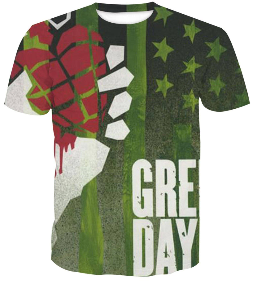 Green Day Band 3D full over print Hoodie, Sweater, TShirt RH-151