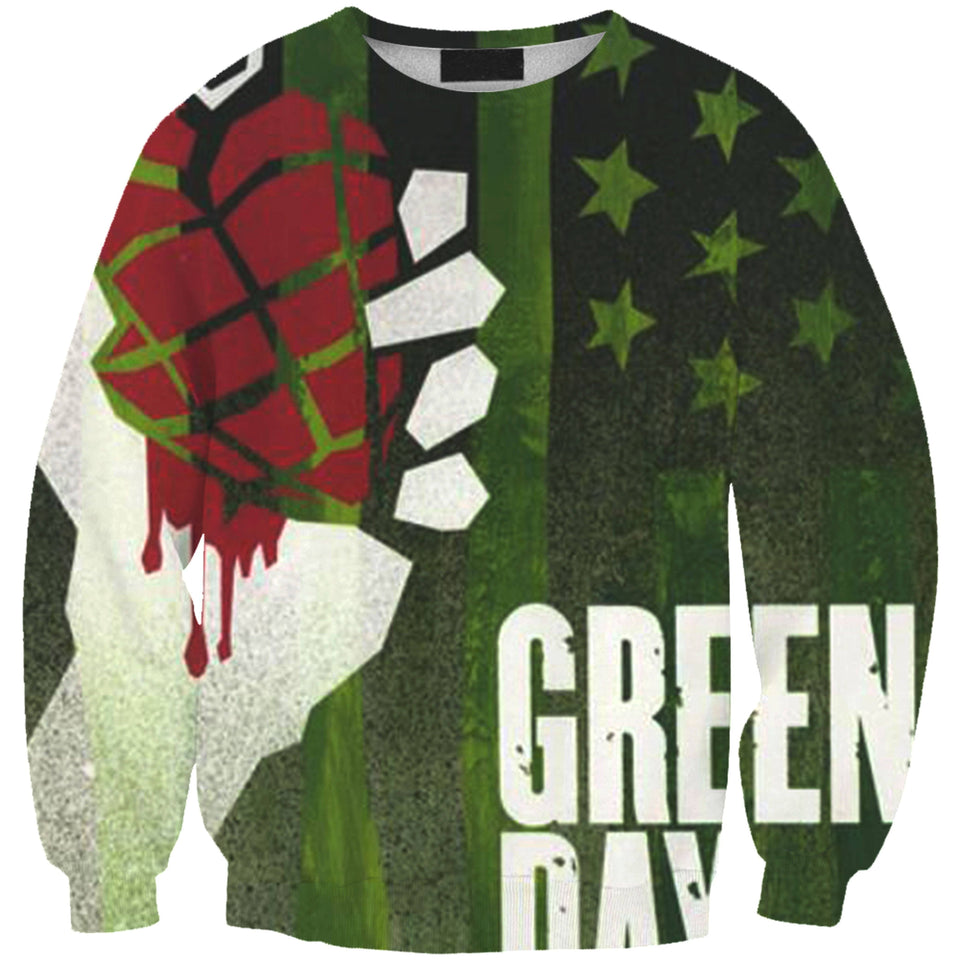 Green Day Band 3D full over print Hoodie, Sweater, TShirt RH-151