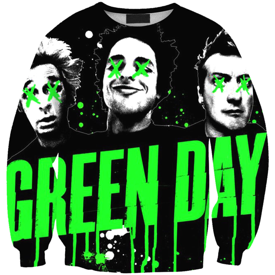 Green Day Band 3D full over print Hoodie, Sweater, TShirt RH-153