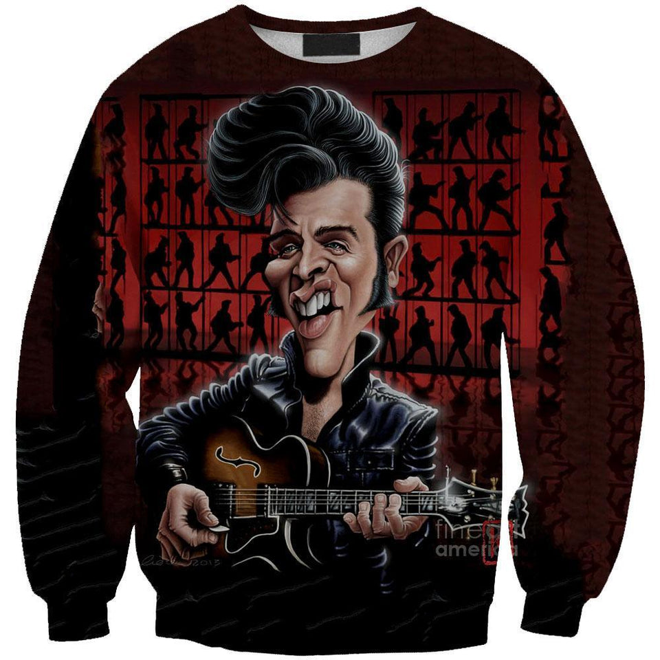 Elvis Presley 3D full over print Hoodie, Sweater, TShirt LK-255