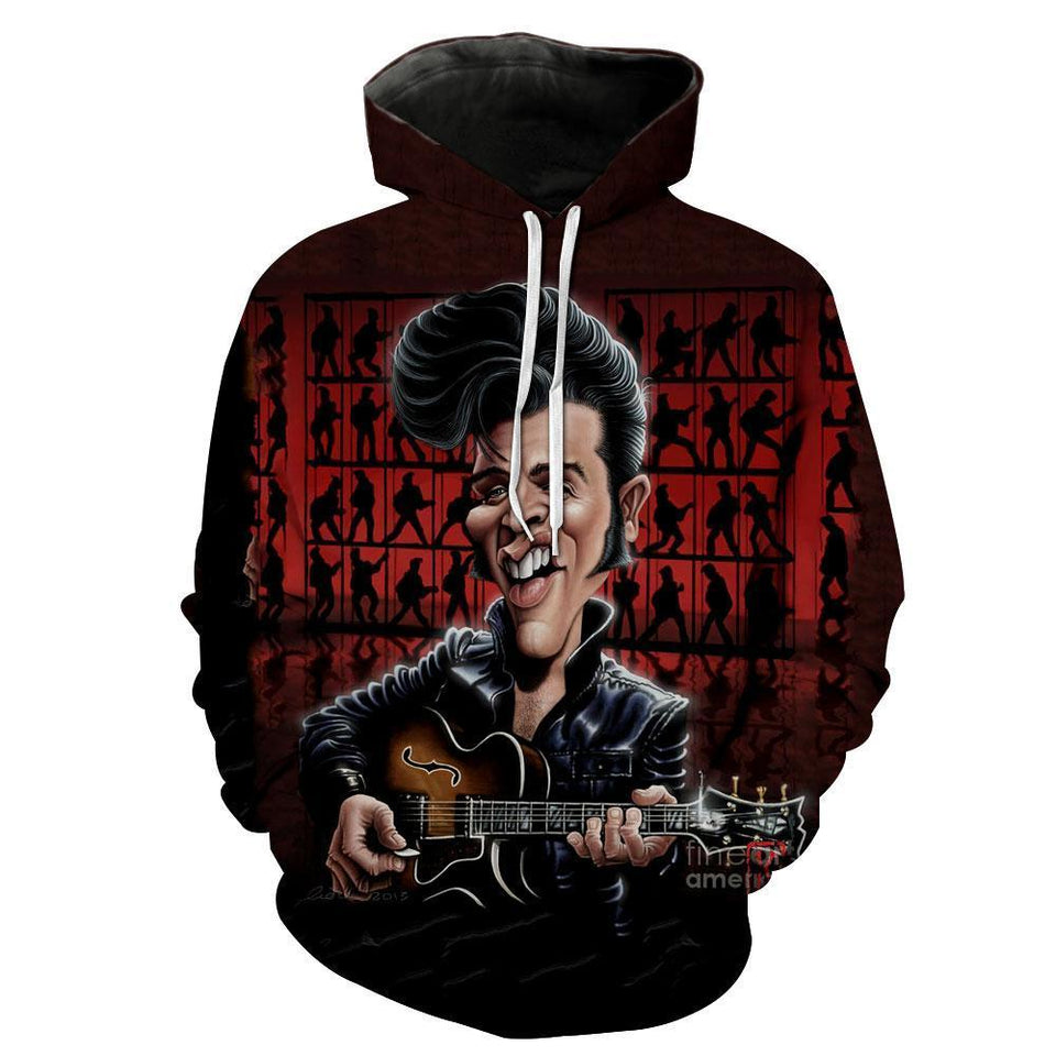 Elvis Presley 3D full over print Hoodie, Sweater, TShirt LK-255