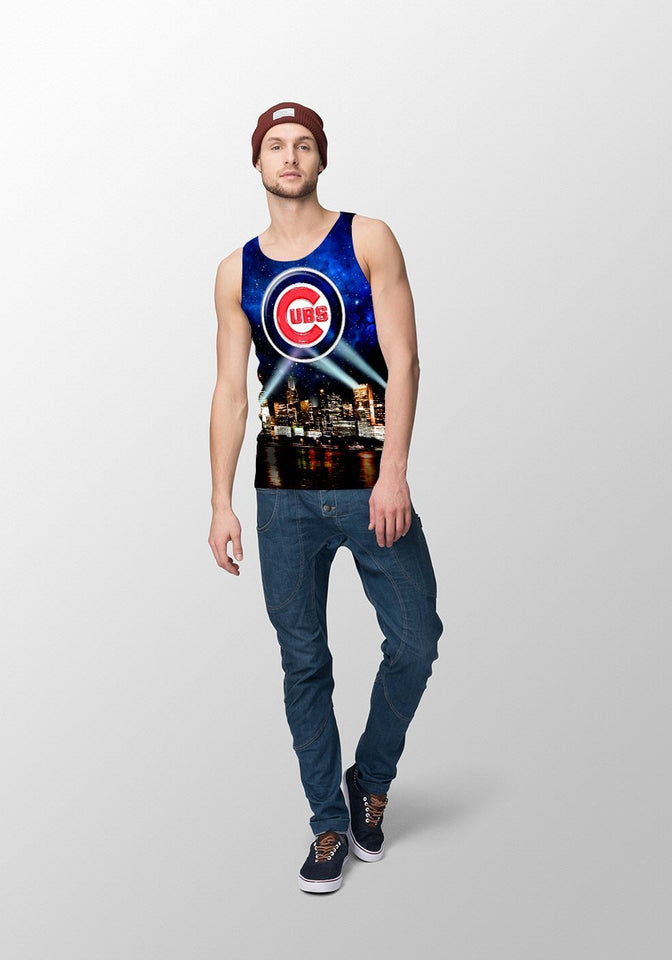 Cubs Skyline 3D full over print Hoodie, Sweater, TShirt RC-042