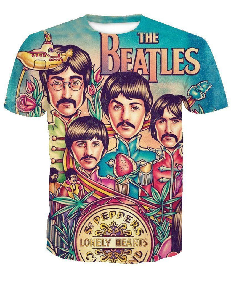 THE BEATLES 3D full over print Hoodie, Sweater, TShirt TS-001