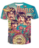 THE BEATLES 3D full over print Hoodie, Sweater, TShirt TS-001