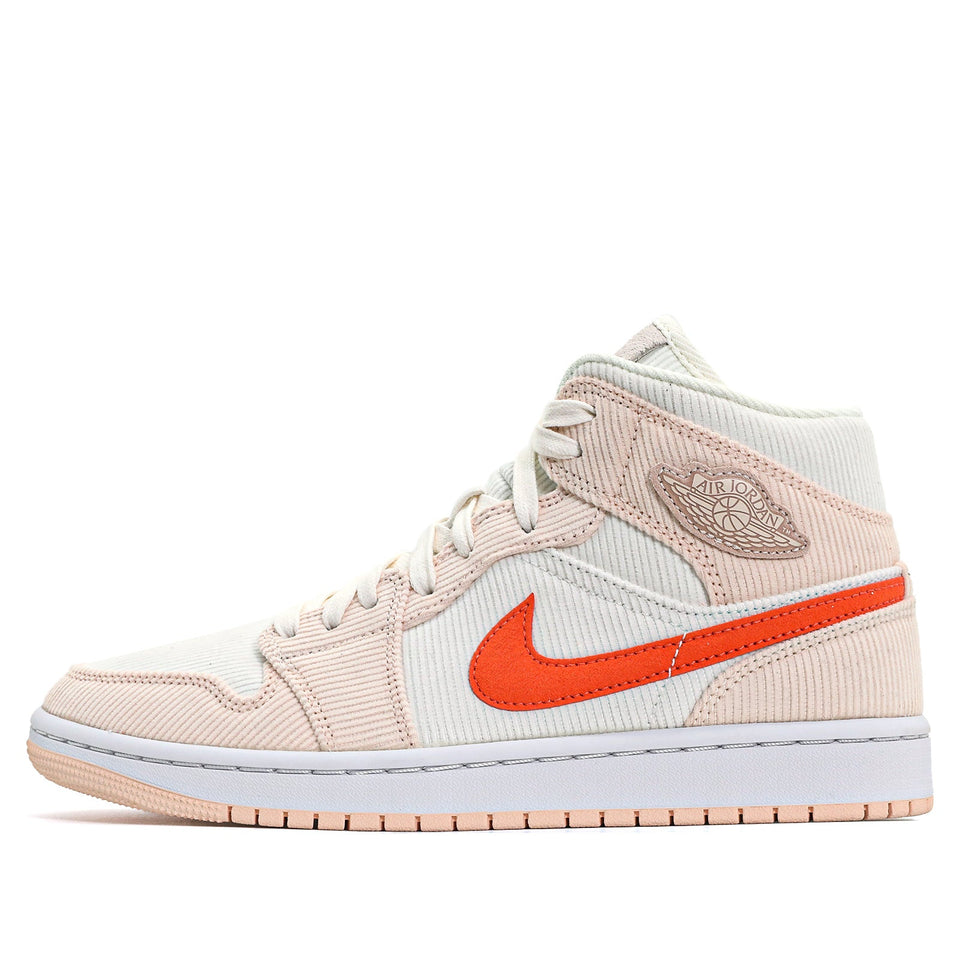 Womens Air Jordan 1 Mid SE Corduroy Sail DA8009-108 01