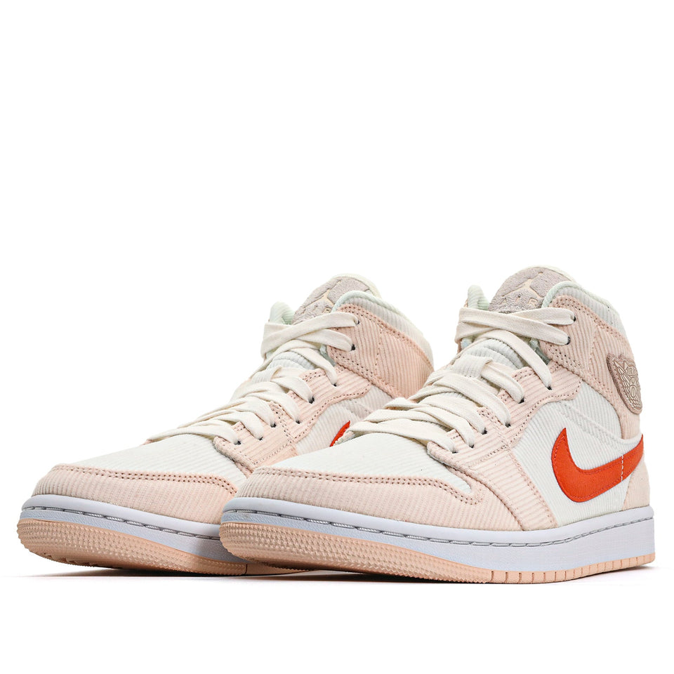 Womens Air Jordan 1 Mid SE Corduroy Sail DA8009-108 01