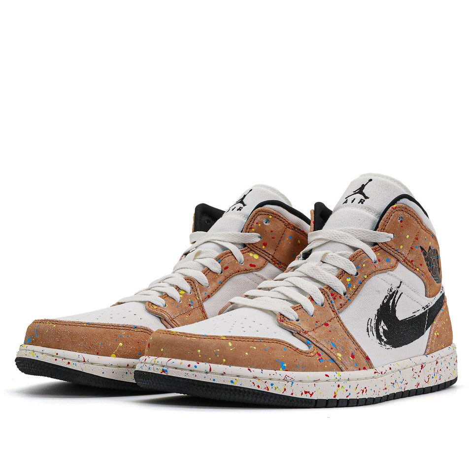 Nike Air Jordan 1 Mid SE Brushstroke DA8005-100 01